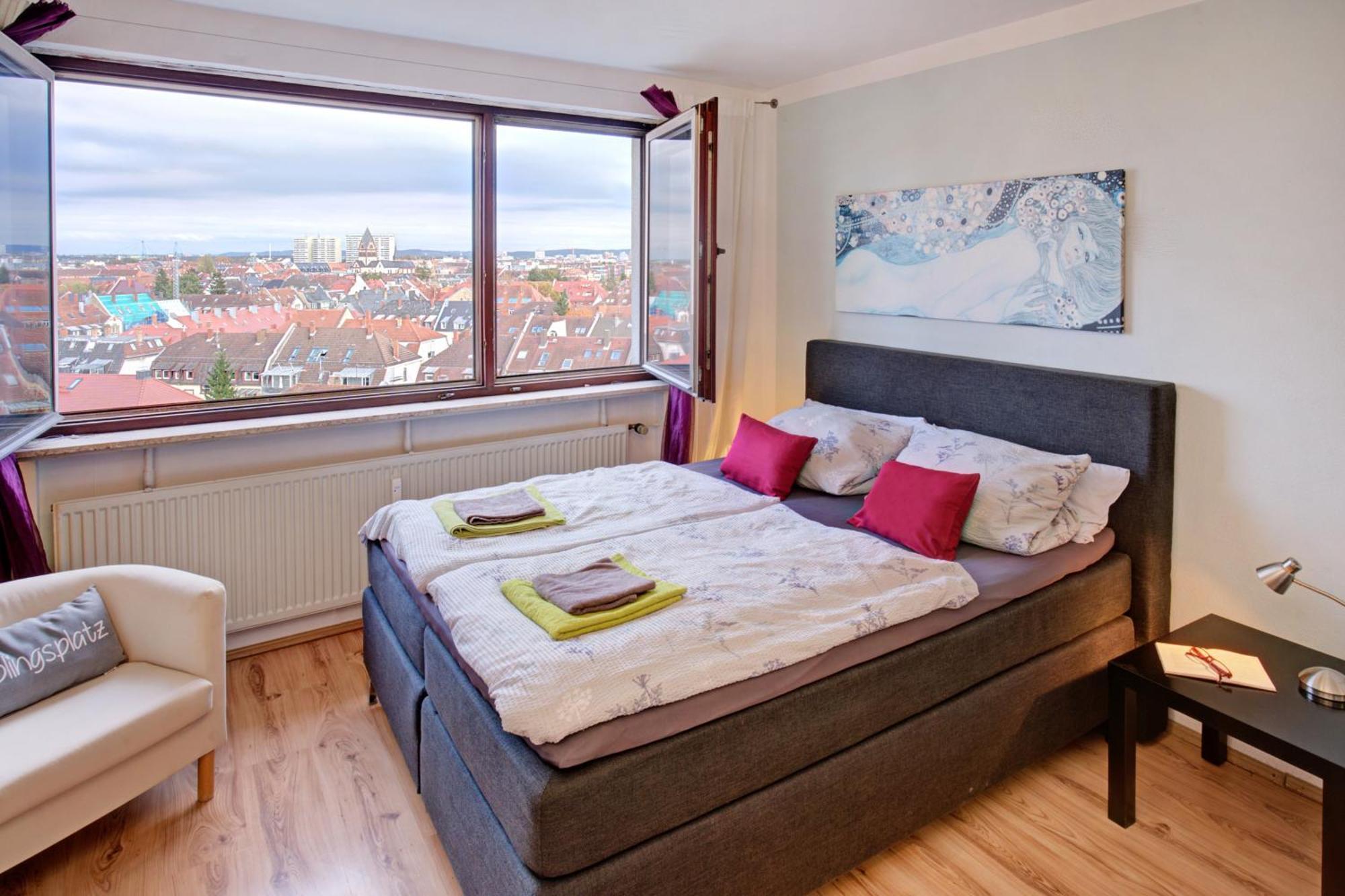 Blick Ueber Karlsruhe - Ferienwohnung Panorama Exteriér fotografie